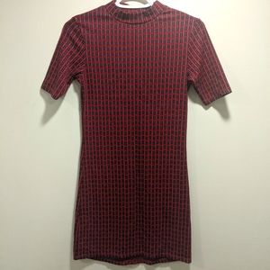 Topshop mock-neck dress